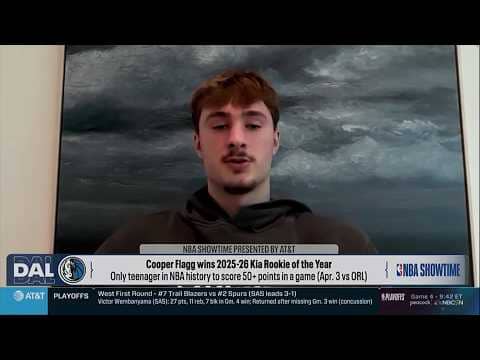 Cooper Flagg Reacts To Winning The 2025-26 Kia NBA Rookie of the Year!