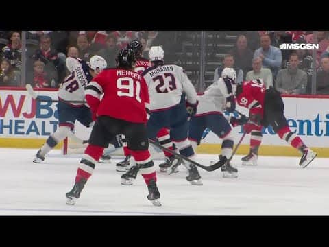Ondrej Palat scores a goal against the Columbus Blue Jackets