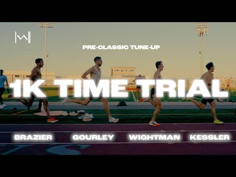 KESSLER, WIGHTMAN, GOURLEY, and BRAZIER RUN 1:49 THROUGH 800m at 3000FT!!  en route to 1k TIME TRIAL