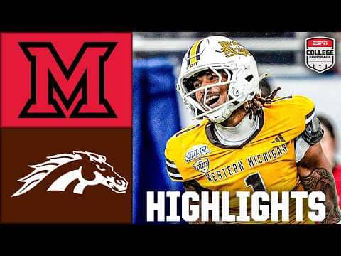 MAC Championship: Miami (OH) RedHawks vs. Western Michigan Broncos | Full Game Highlights | ESPN CFB