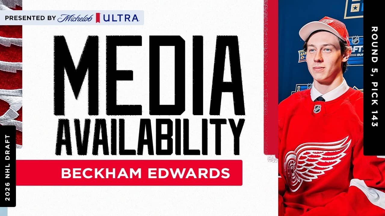 Detroit Red Wings 2026 5th Round Draft Pick Beckham Edwards
