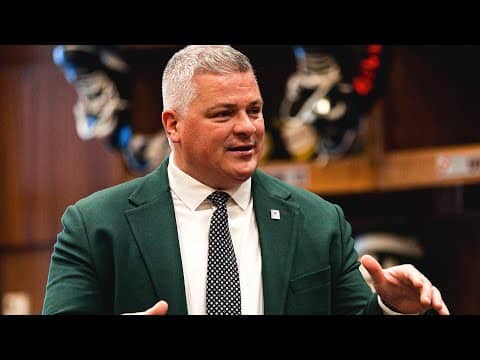 Keefe congratulates team after 4-1 win over Ducks | BEHIND THE SCENES