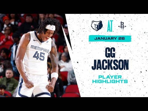 GG Jackson Highlights vs. Houston Rockets