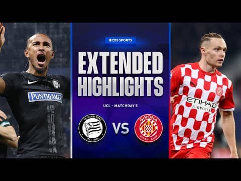 Sturm Graz vs. Girona: Extended Highlights | UCL League Phase MD 5 | CBS Sports Golazo