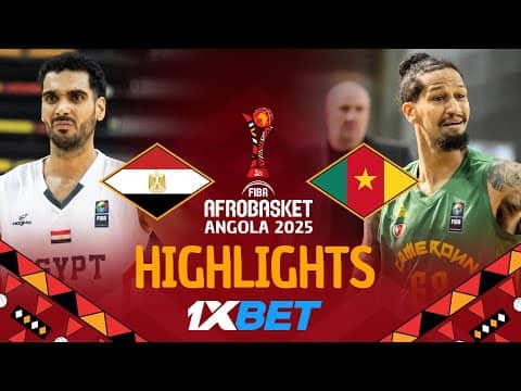 Egypt 🇪🇬 vs Cameroon 🇨🇲 | 1XBET Highlights | #AfroBasket 2025