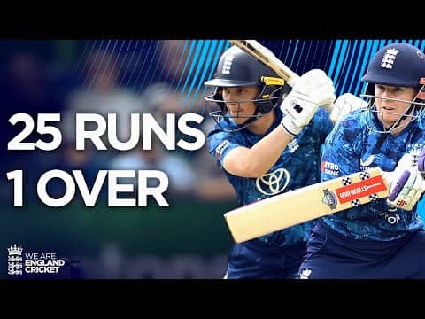 25 Runs in One Over IN FULL | England Women v West Indies