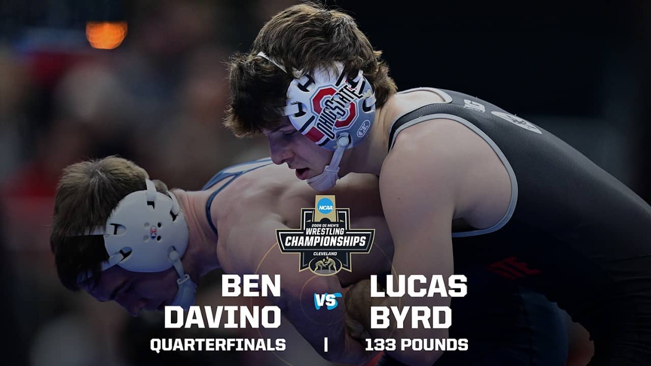 Ben Davino vs. Lucas Bird: 2026 NCAA wrestling quarterfinals (133 pounds)