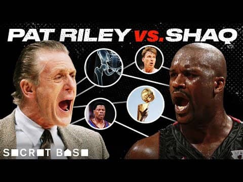 Shaq’s beef with Pat Riley saw benching, fake-injury accusations, and nearly came to blows