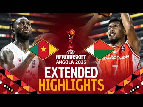 Cameroon 🇨🇲 vs Madagascar 🇲🇬 | Extended Highlights | #AfroBasket 2025