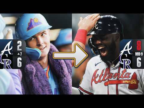 BRAVES CLIMB BACK from A 6-0 DEFICIT capped by Michael Harris II's go-ahead HR 😮‍💨 (Full comeback)