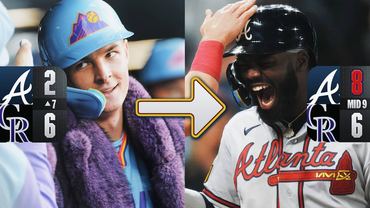 BRAVES CLIMB BACK from a 6-0 DEFICIT capped by Michael Harris II's go-ahead HR 😮‍💨 (Full comeback)