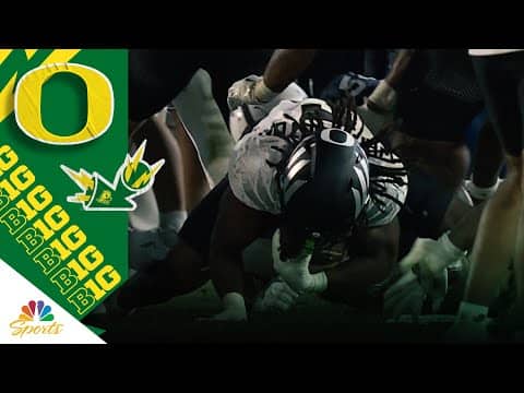 Oregon’s Noah Whittington NEARLY fumbles vs. Penn State in White Out game | Big Ten on NBC