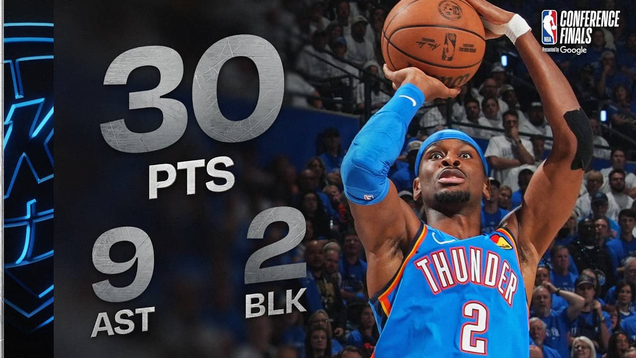 SGA Now has the 2nd Most 30-PT Playoff Games in Thunder History | May 20, 2026