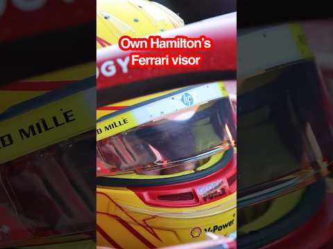 😎 Rare Hamilton Ferrari race-used visor could be yours