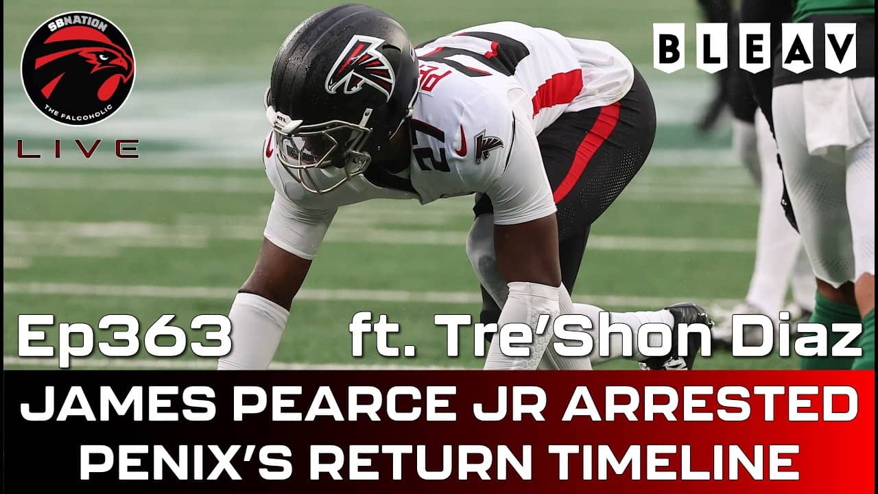James Pearce Jr. arrested, Michael Penix return timeline ft. Tre'Shon Diaz: Falcoholic Live, Ep363