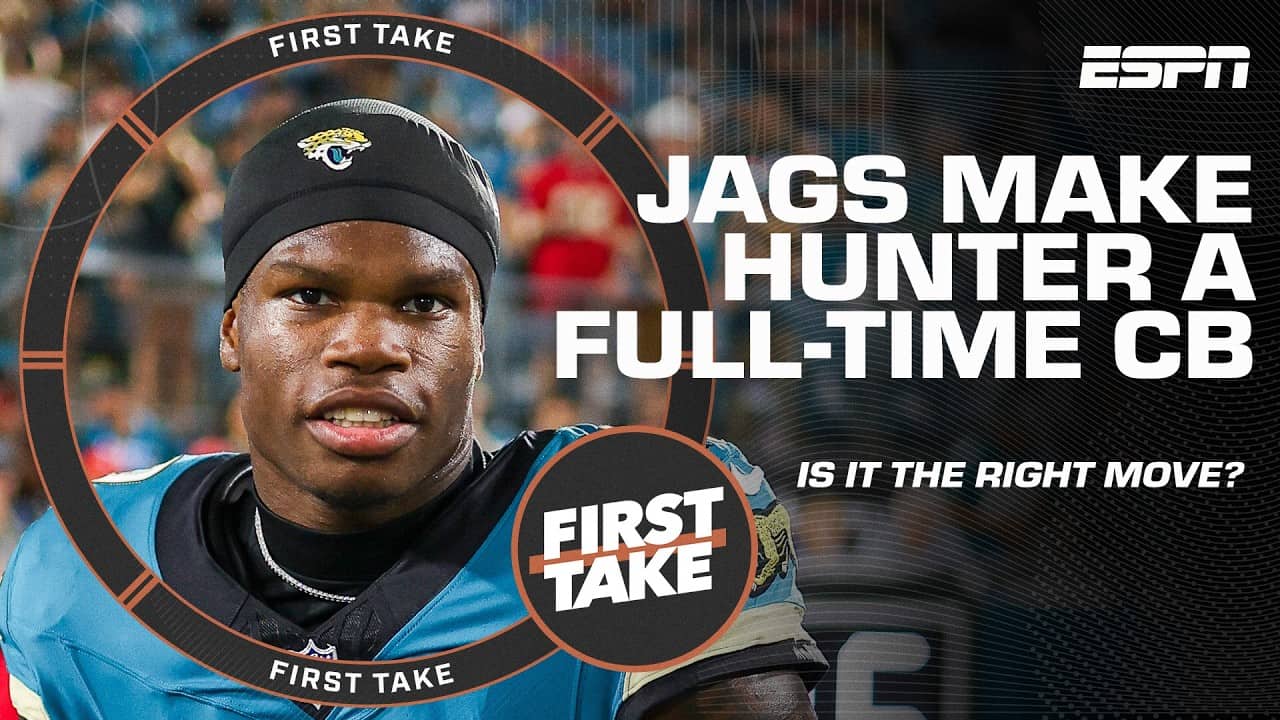 Jaguars make Travis Hunter a FULL-TIME CB 😮 Is it the right move?  | First Take