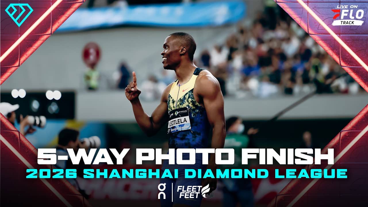 CRAZY 5-way Photo Finish Men's 100m | 2026 Shanghai Diamond League Race Video