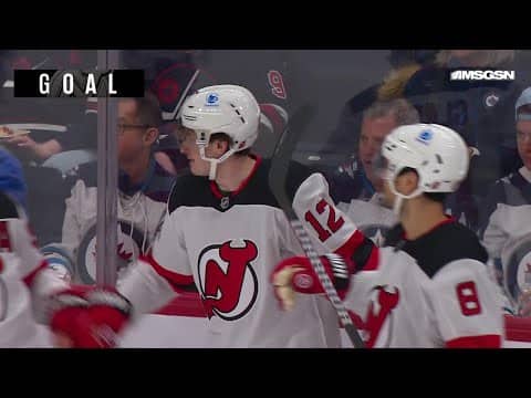 Cody Glass scores a goal against the Winnipeg Jets