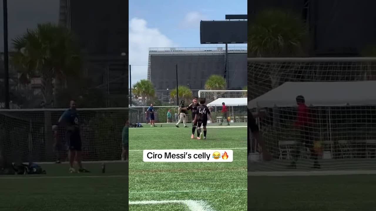 Messi’s son hit an outrageous free kick goal 😳 (via @intermiamicf_academy/IG)
