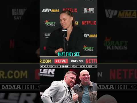Ronda Rousey REACTS to Dana White announcing McGregor-Holloway 3 during MVP event | MMA Fighting