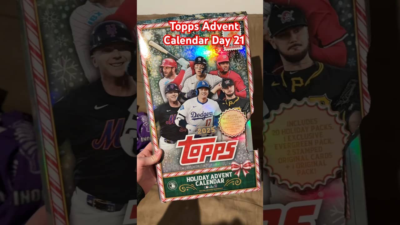 Topps Holiday Advent Calendar Day 21! 🎄 #twinbirdbreaks #topps #baseballcards