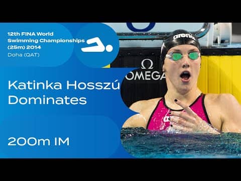 Flashback to 🇭🇺 Katinka Hosszú’s Record-Breaking 200m IM at the 2014 World Championships 🏅