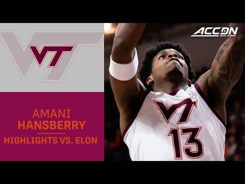 Virginia Tech's Amani Hansberry Notches 20-Point Double Double In Win