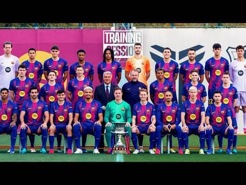 OFFICIAL 2025/26 TEAM PHOTO & TRAINING SESSION | FC Barcelona 🔵🔴
