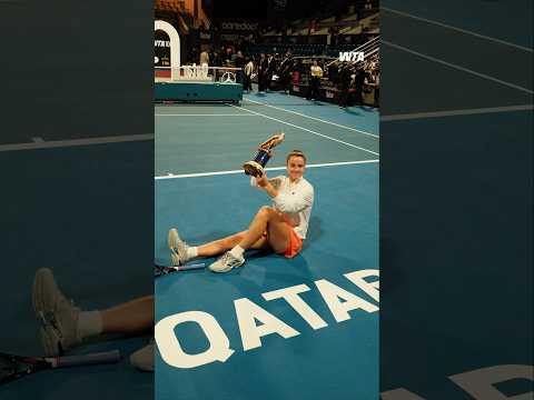 Karolina Muchova’s Doha final on film 🎞️  #QatarTotalEnergiesOpen