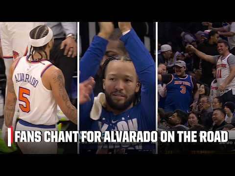 Jose Alvarado draws 'JOSE' chants ON THE ROAD after electric 8 3PM & 5 STL night 🙌 | NBA on ESPN