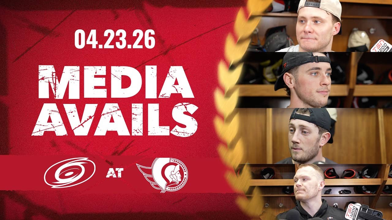 Pinto, Stützle, Chabot, Kleven, Tkachuk, Green Pregame Media vs CAR