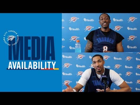 Practice Media Availability with JDub and Wiggins | December 17, 2025 | OKC Thunder