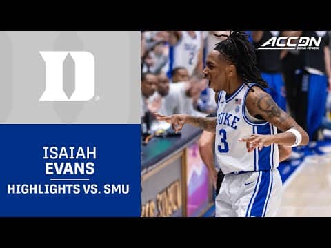 Duke's Isaiah Evans Continues To Put Together Big Performances