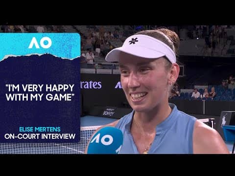 Elise Mertens On-Court Interview | Australian Open 2026 Third Round