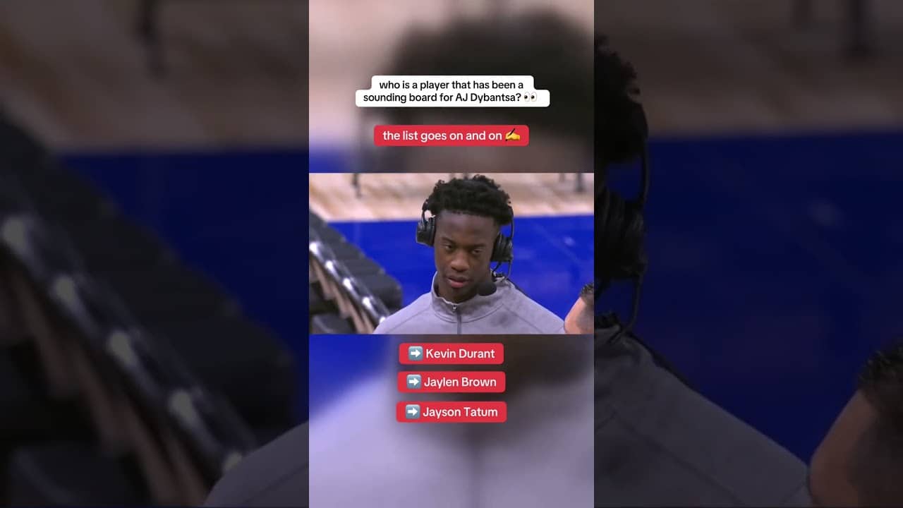 AJ Dybantsa shares the NBA players that inspire him 👏