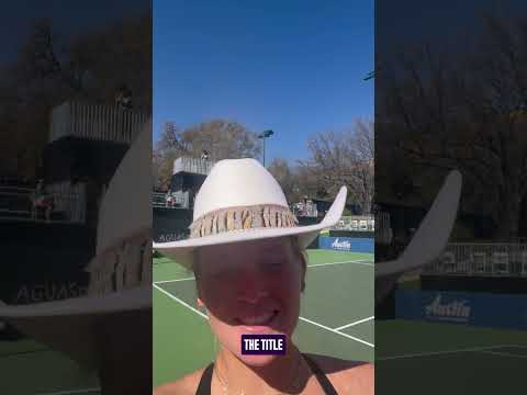 A message from your champion in Austin 🤘🤠 #WTA #ATXOpen #PeytonStearns #tennis #champion