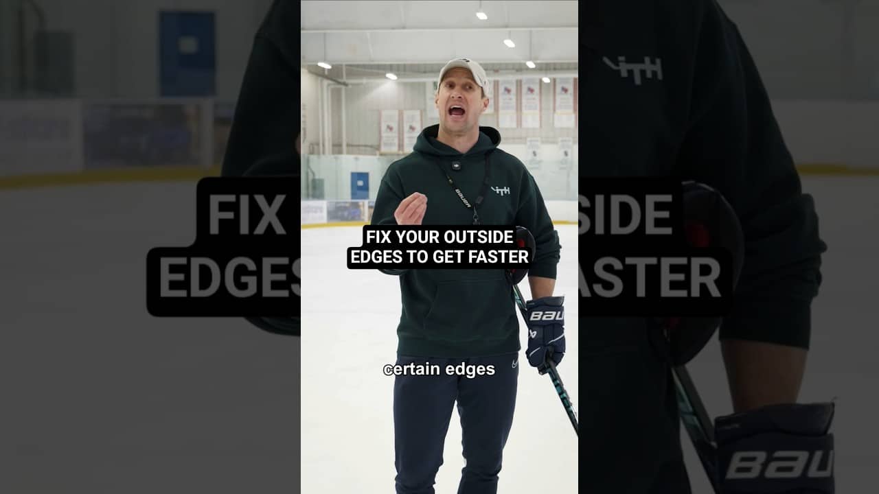 FIX YOUR OUTSIDE EDGES TO GET FASTER #hockeycoaching #hockeytraining