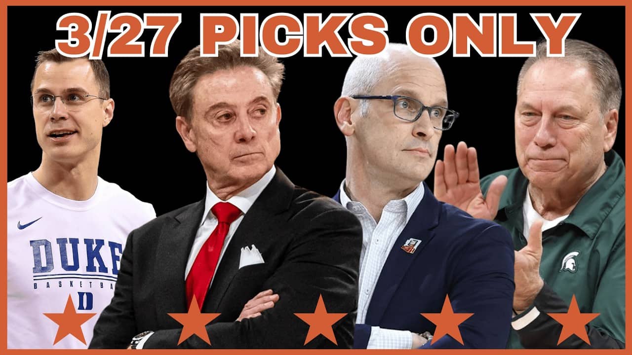 Sweet 16 March Madness Picks For Friday, March 27th ONLY - 2026 NCAA Tournament College Basketball