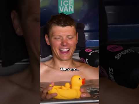 🛁 🧊🥶 Bahrain Victorious have been cooling down in style at the Giro 🦆