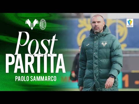 Sammarco: "Felicissimo per i ragazzi, abbiamo fatto la partita che volevamo"