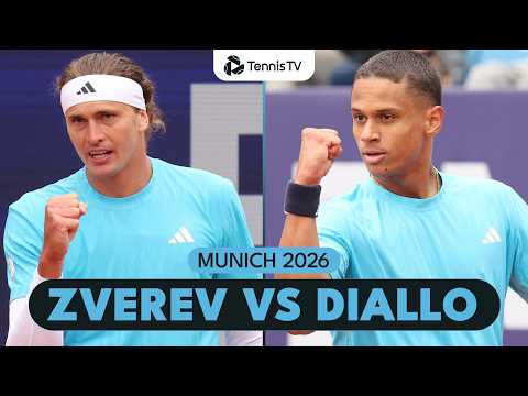 Alexander Zverev vs Gabriel Diallo Match Highlights | Munich 2026