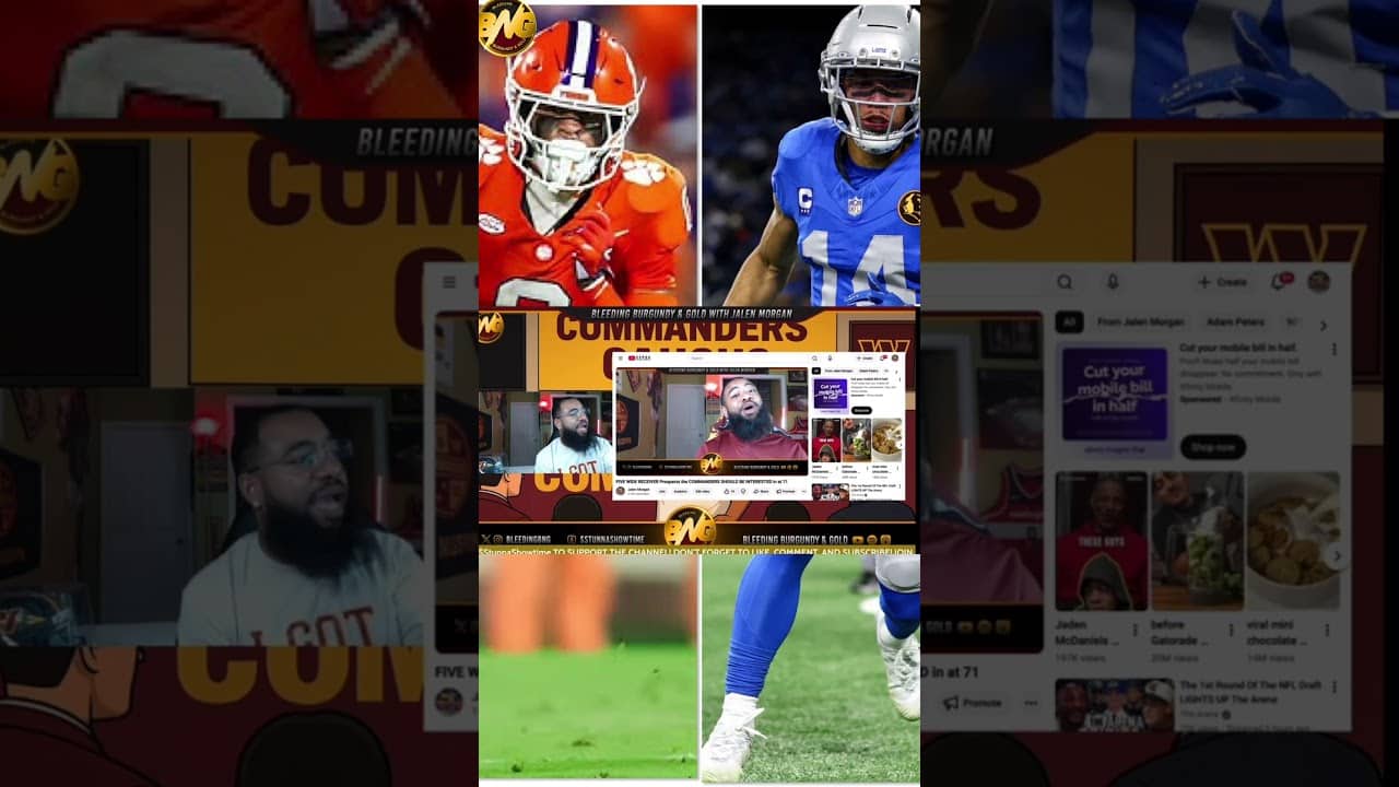 Antonio Williams 🤝 Amon-Ra St.Brown… We’ll See 😅 #commanders #nfl #draft