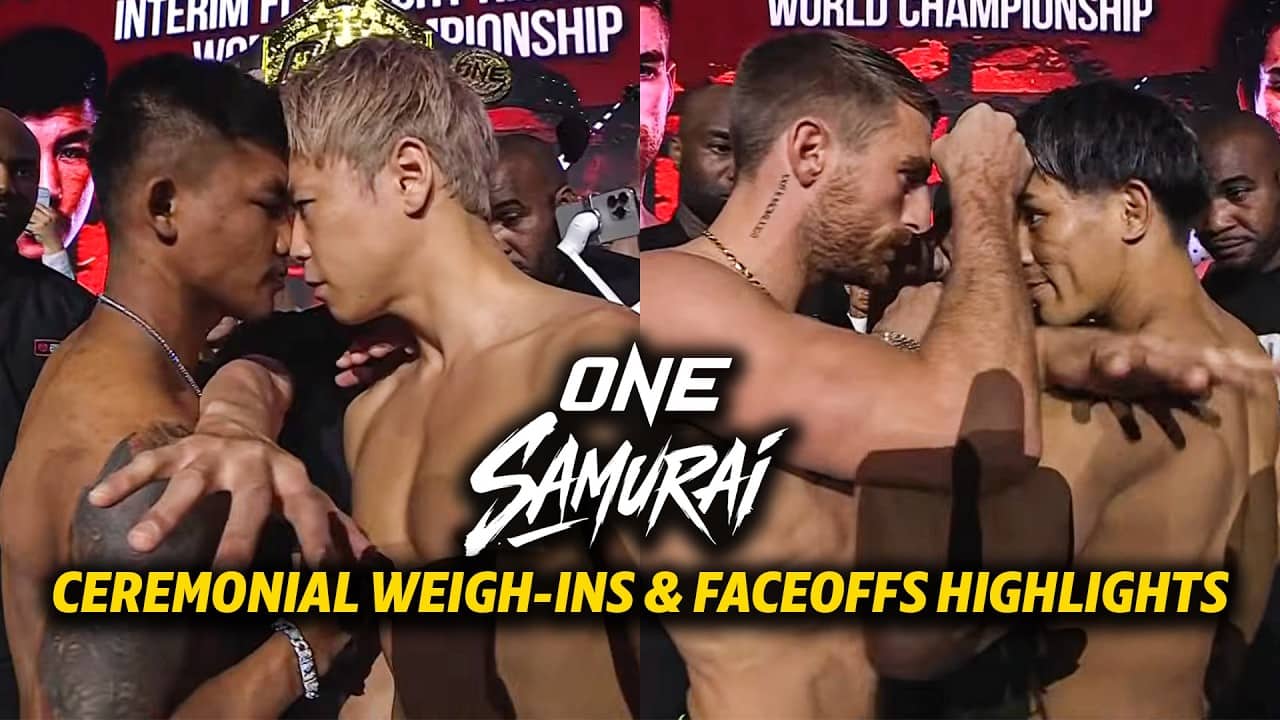 ONE Samurai 1 | Ceremonial Weigh-Ins & Faceoffs Highlights