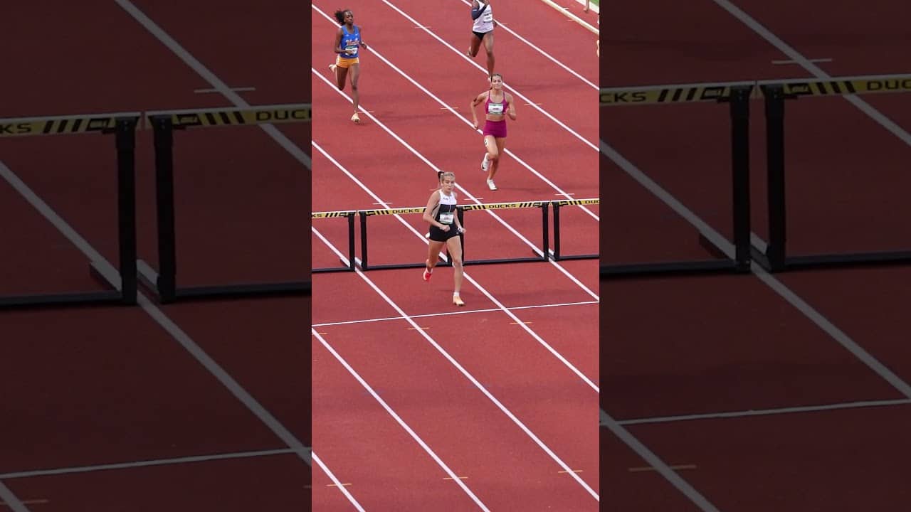 Fresh legs? Not needed 😤 Natalie Dumas powered to the U20 women’s 400m hurdles title in 56.13 🔥