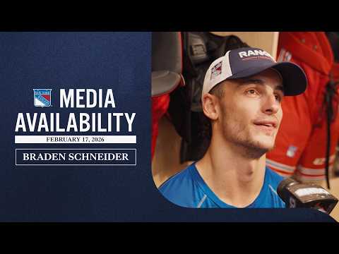 NYR Practice: Braden Schneider | Feb. 17, 2026