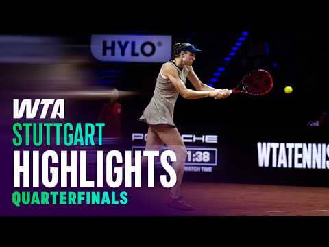 Quarterfinals in Stuttgart featuring Rybakina, Andreeva and more | WTA Match Highlights