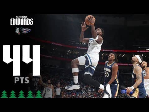 Anthony Edwards Scores INCREDIBLE 44 Points Against Pelicans | 12.02.25