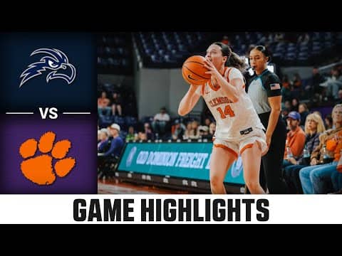 North Florida vs. Clemson Game Highlights | 2025-26 ACC Women's Basketball