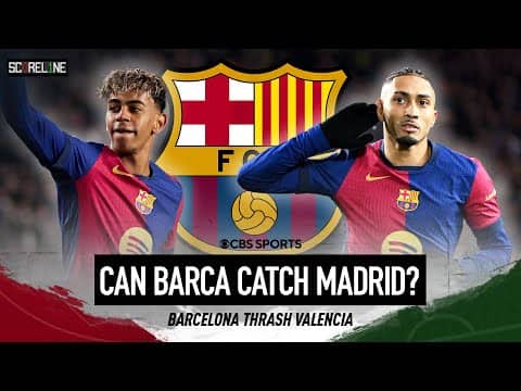 FC Barcelona DOMINATE Valencia In 8-goal Thriller! | LaLiga Recap | Scoreline