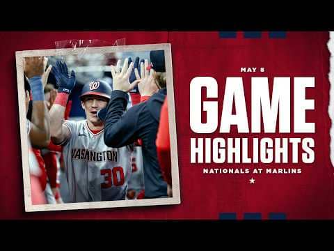 Nationals vs. Marlins Game Highlights (5/8/26) | MLB Highlights